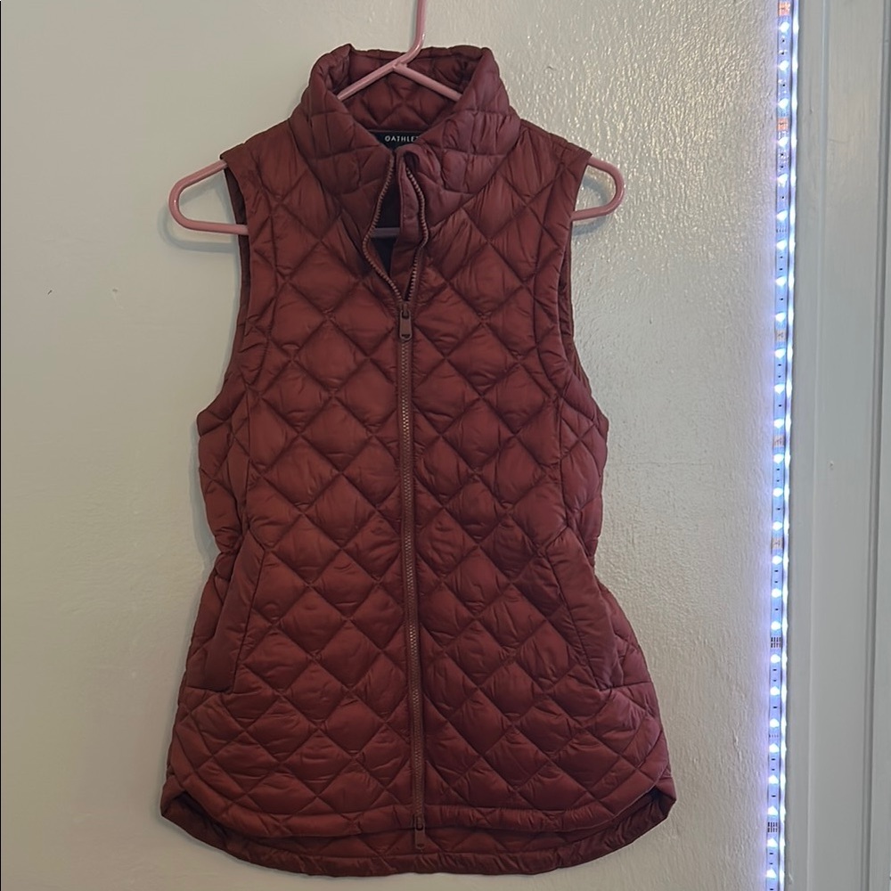 Athleta Quilted Rust Vest